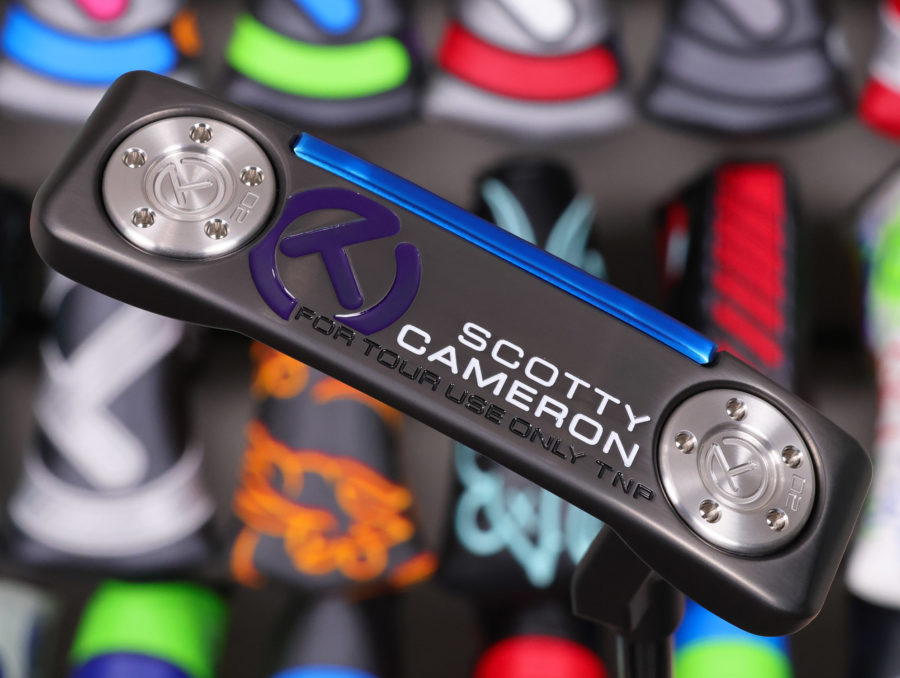 Scotty Cameron Tour Only Black & Chromatic Blue GSS Insert TNP