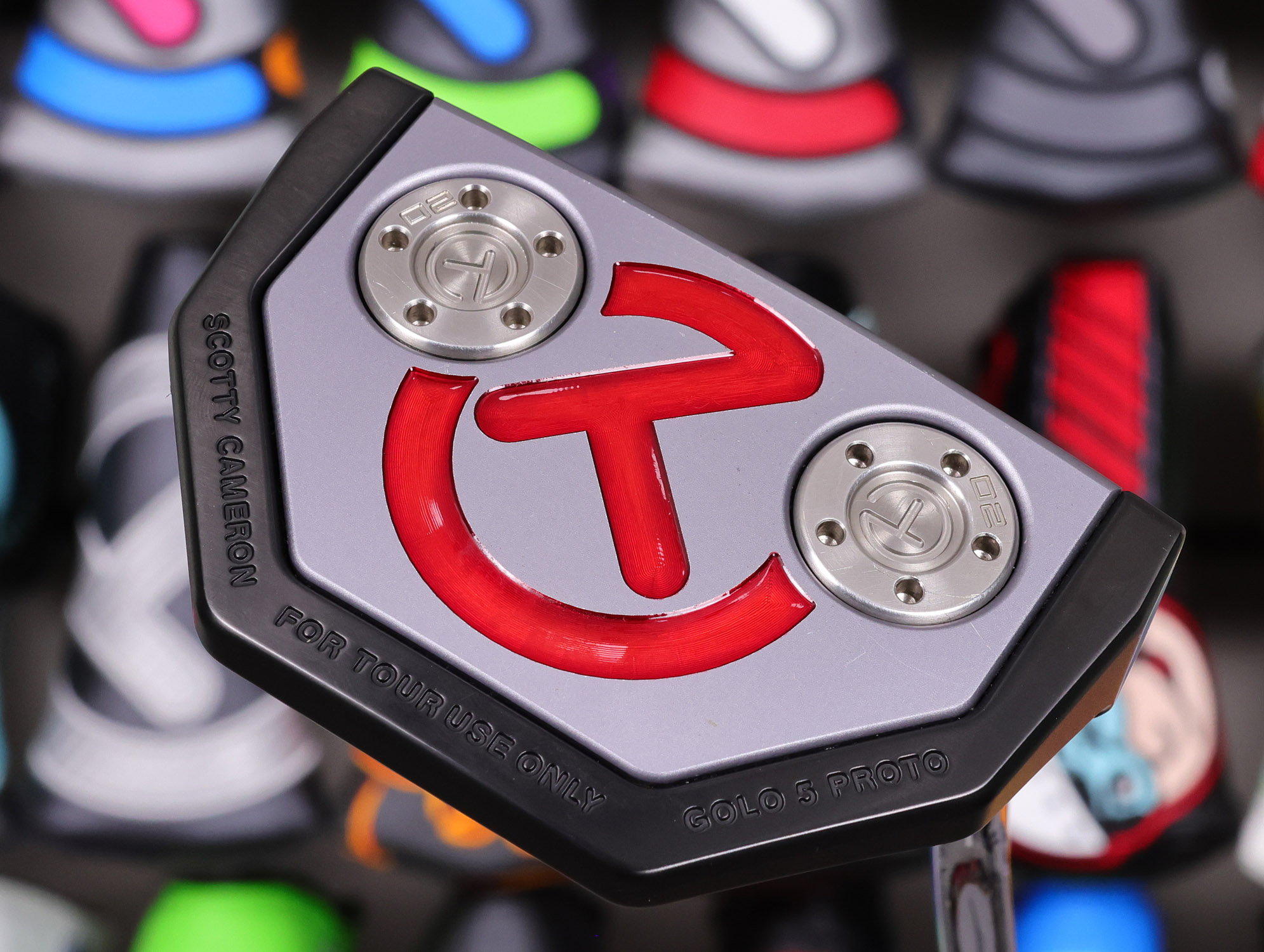 scotty cameron tour only black golo 5 circle t prototype putter with top line golf club