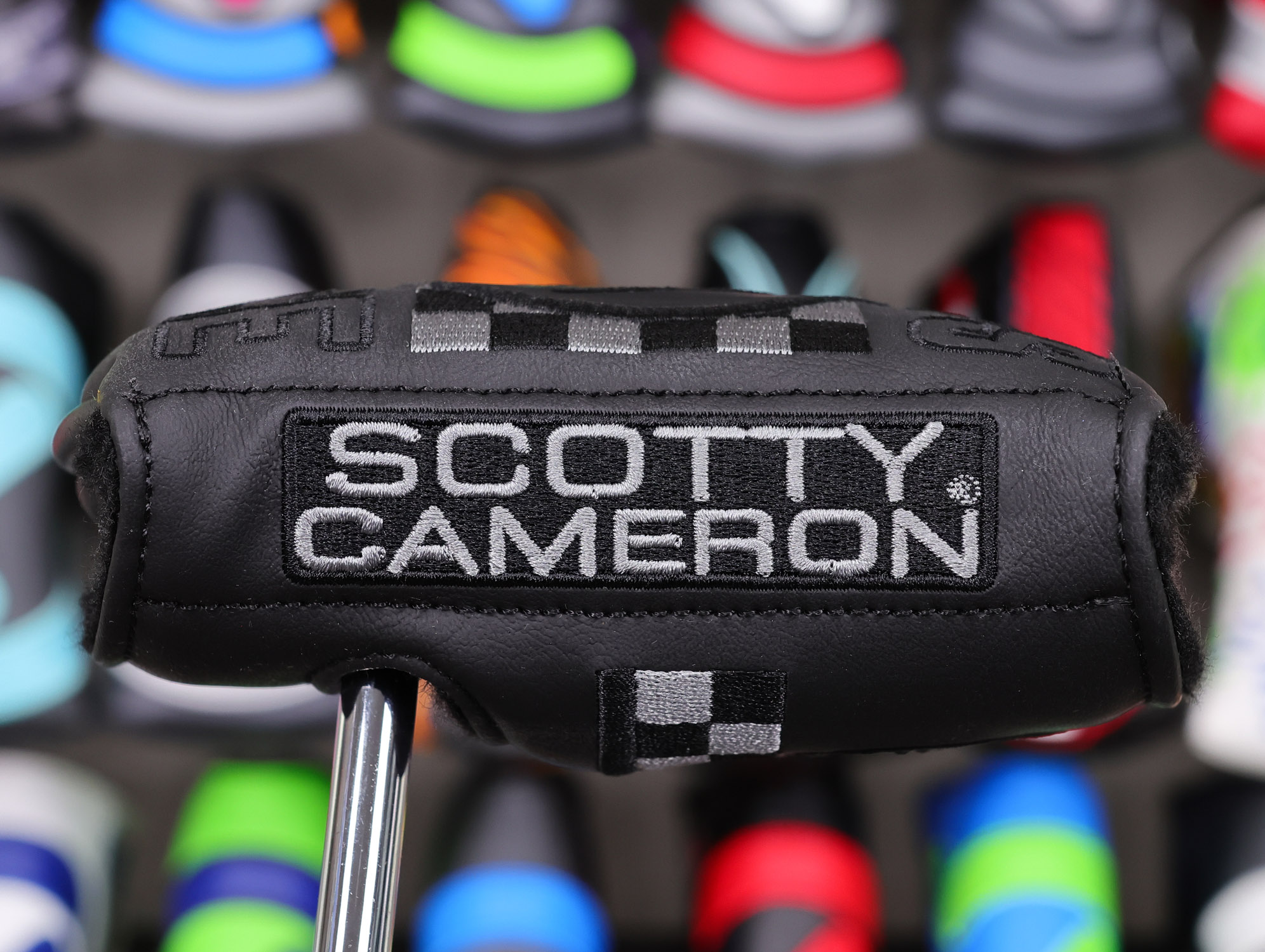 Scotty Cameron Tour Only Black SSS Futura X5R Circle T w/ Triple Sight Dots & Translucent Orange paint - Image 11