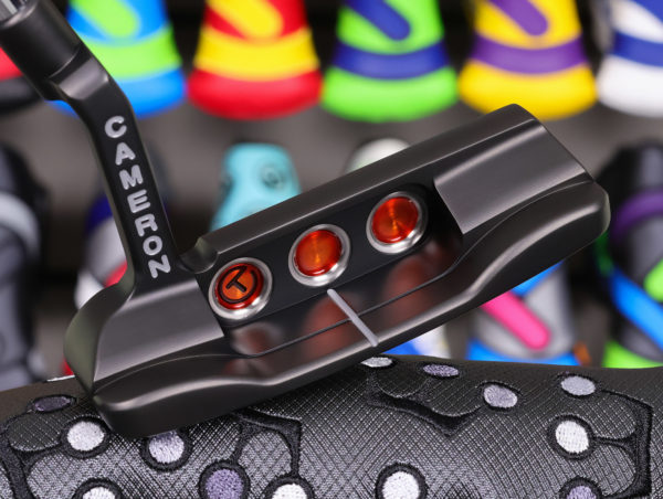 scotty cameron tour only deep milled black sss newport select circle t 360g putter with translucent orange cherry bombs golf club