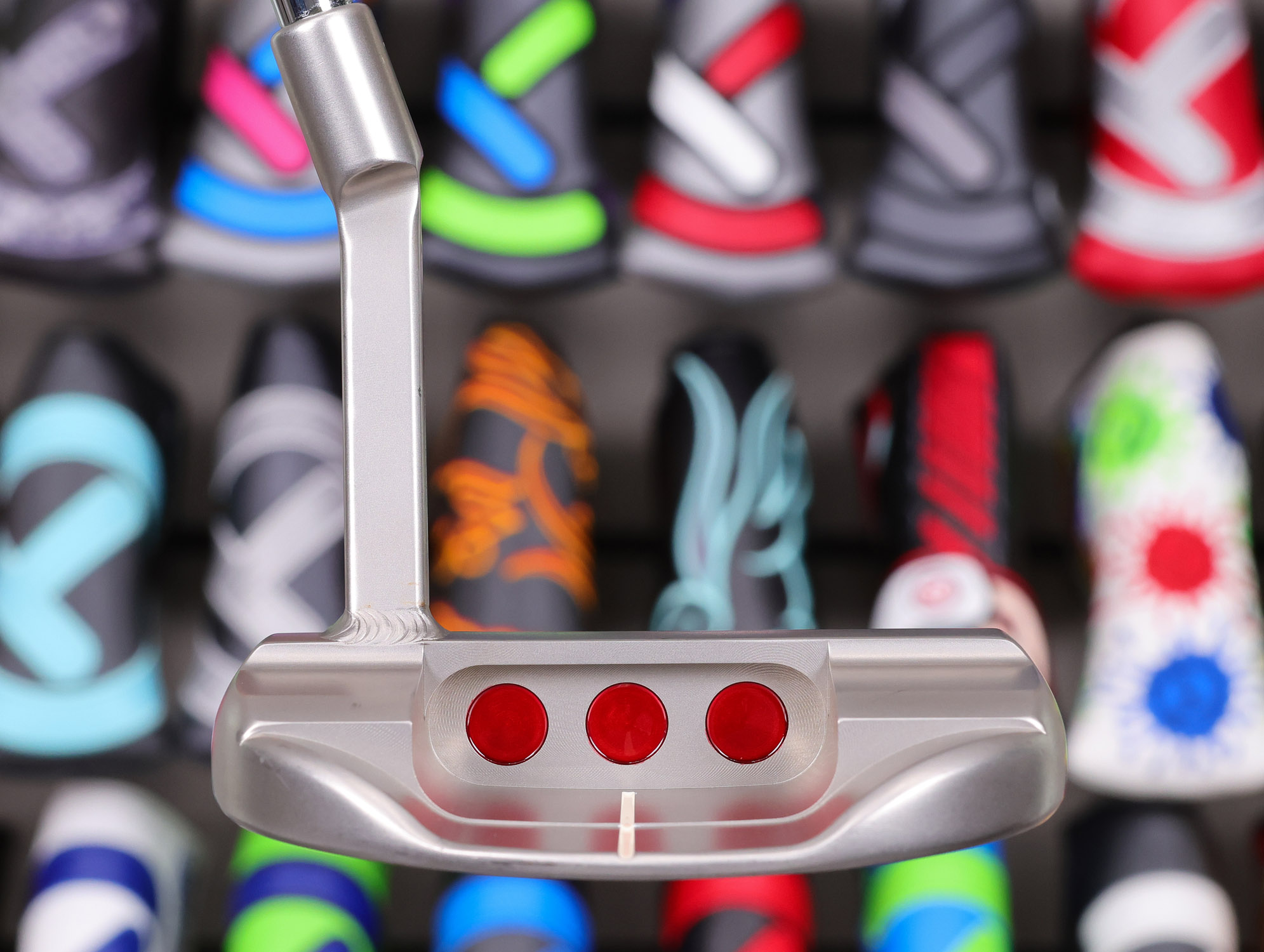 scotty cameron tour only sss fastback xperimental prototype welded mid slant neck circle t putter with tungsten ct weights golf club