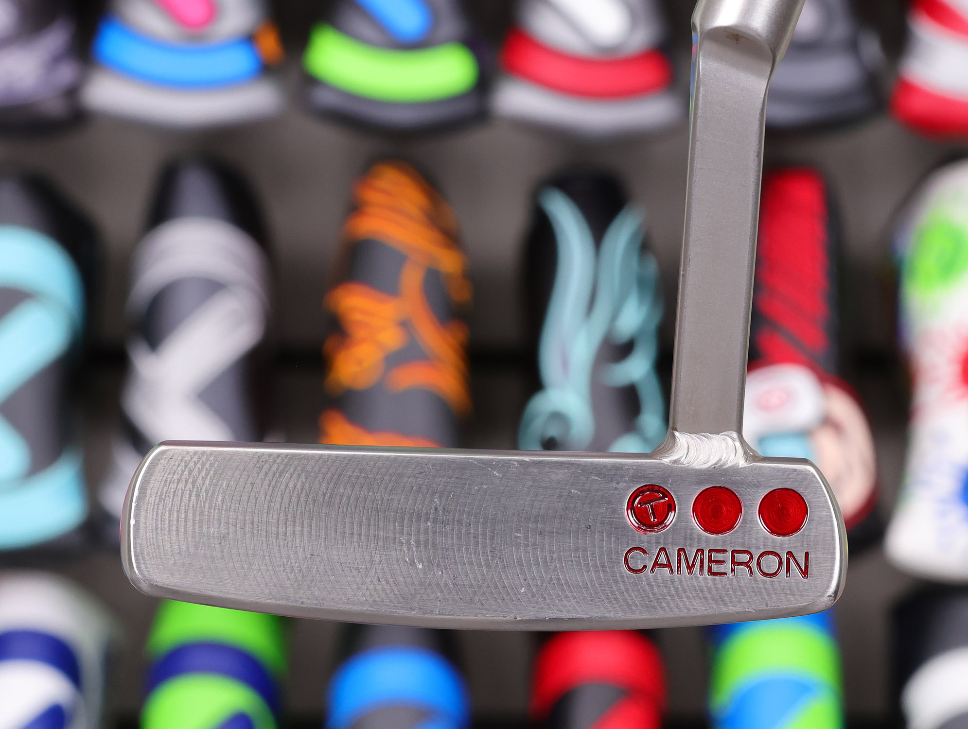 scotty cameron tour only sss fastback xperimental prototype welded mid slant neck circle t putter with tungsten ct weights golf club