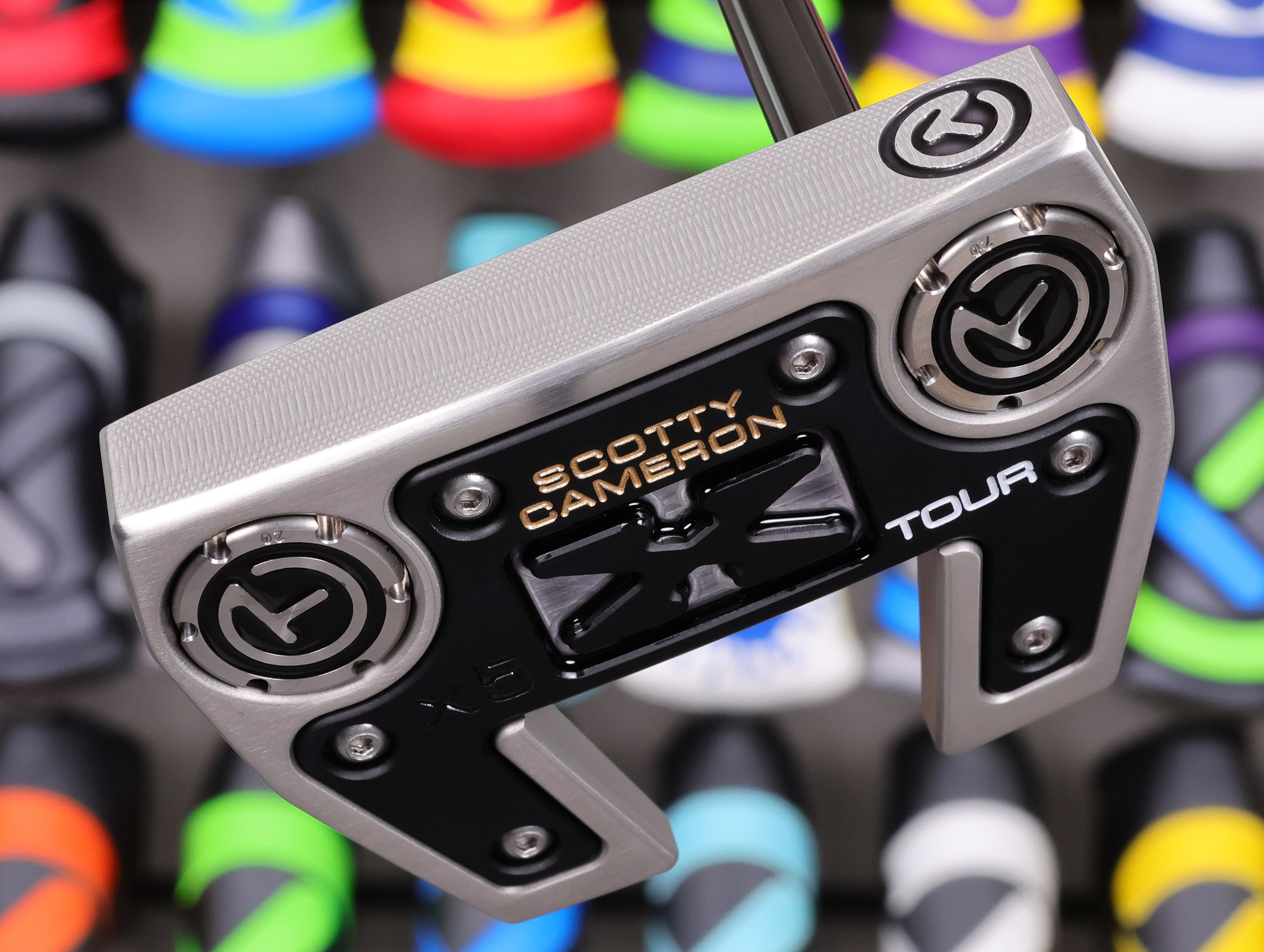 scotty cameron tour only sss futura x5 circle t 360g putter with black shaft knucklehead neck golf club