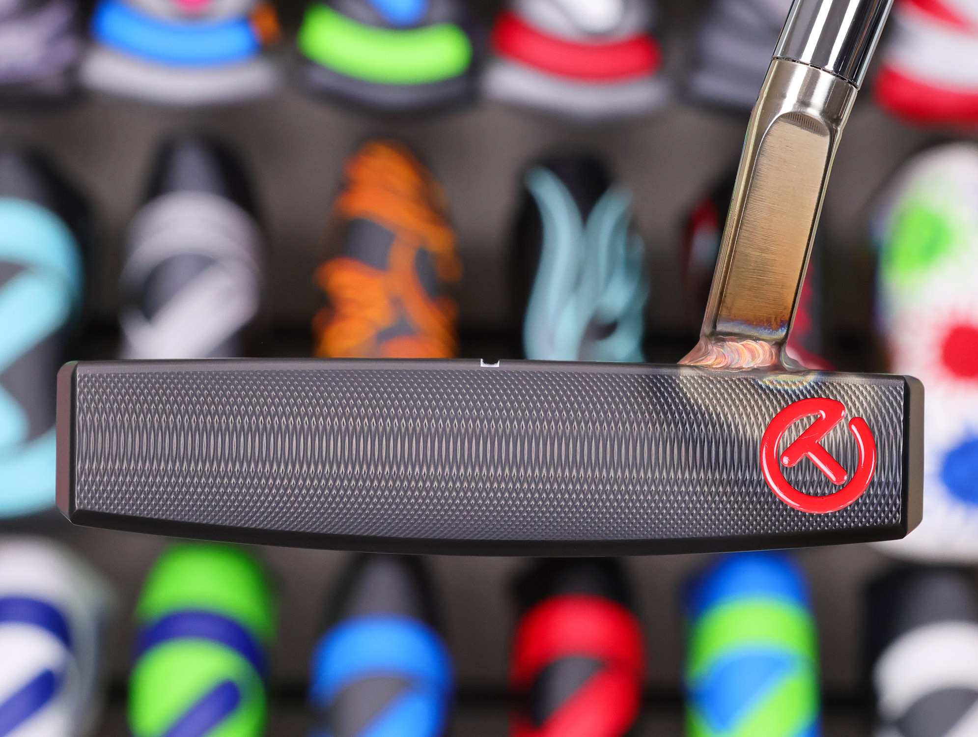 scotty cameron tour only two tone black and sss phantom x t9.5 circle t putter with welded and polished sss flojet neck and silver aluminum sole plate golf club