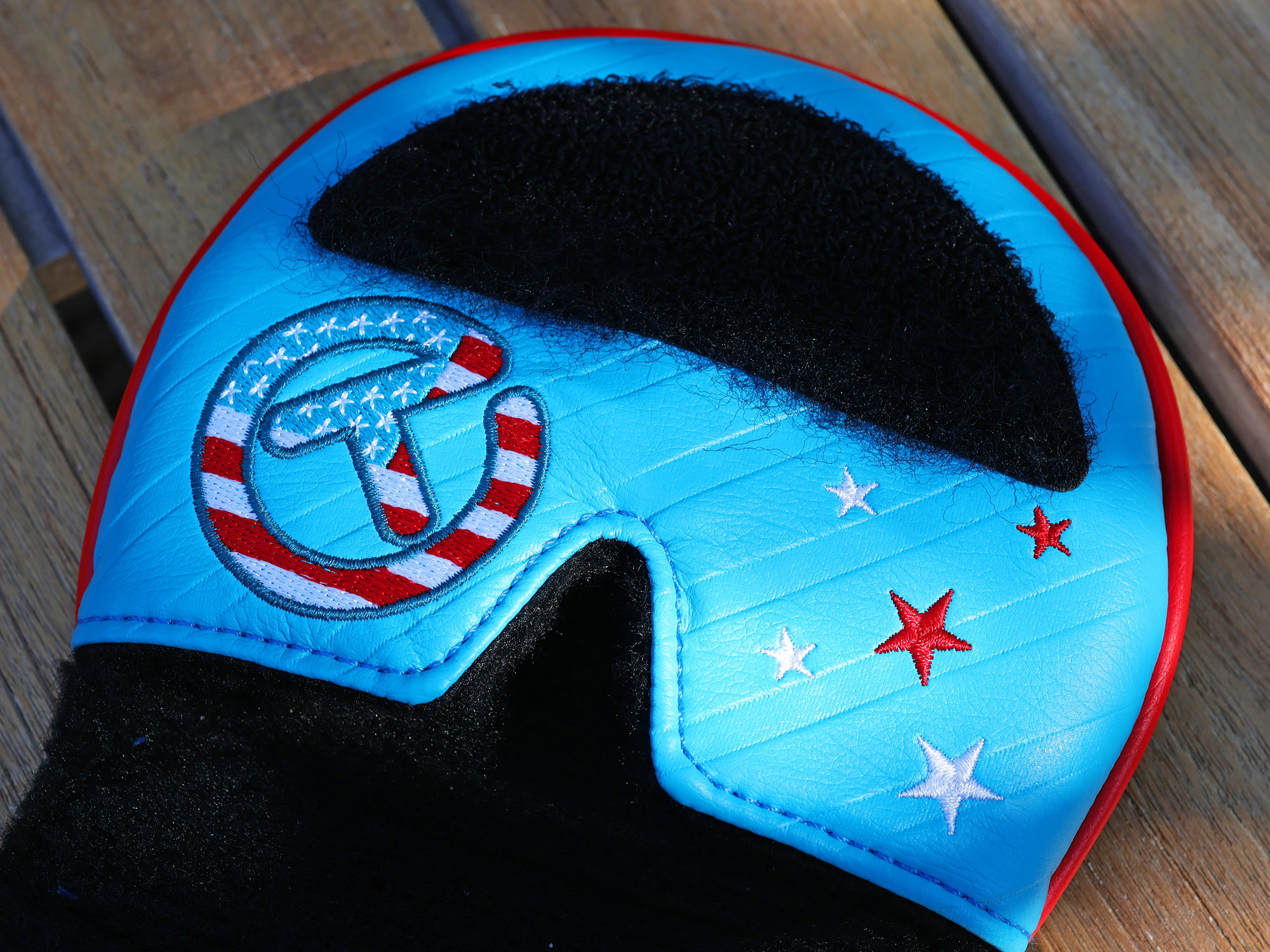 scotty cameron for tour use only 2026 blue usa scotty dog flags centershaft design circle t mid round headcover