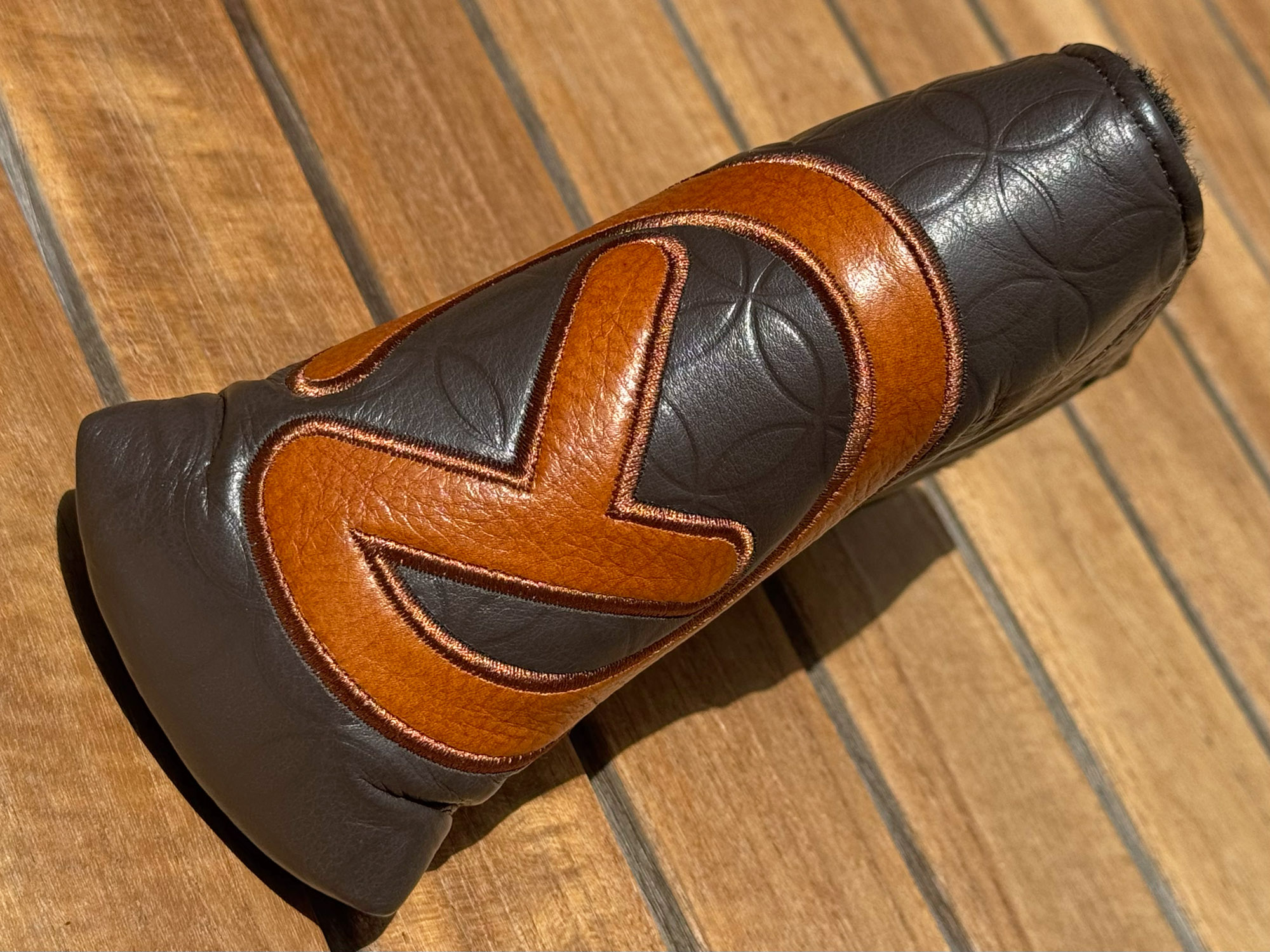 scotty cameron for tour use only vault exclusive dark brown genuine leather industrial circle t blade headcover