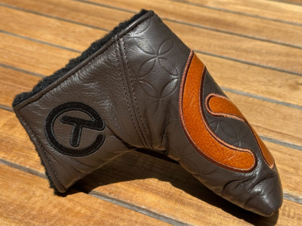 scotty cameron for tour use only vault exclusive dark brown genuine leather industrial circle t blade headcover