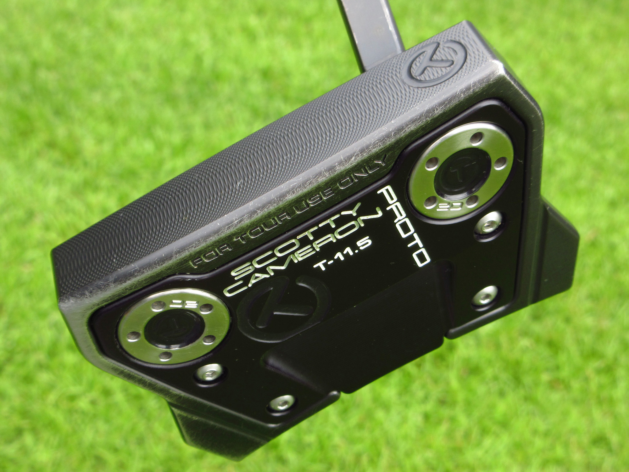 scotty cameron tour only black sss phantom x t11.5 circle t putter with flange line golf club