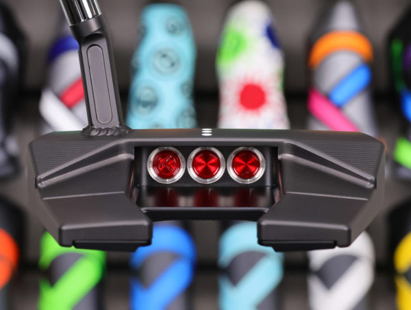 scotty cameron tour only black sss phantom t5.5 circle t 360g with welded i beam jet neck and triple sight dots golf club
