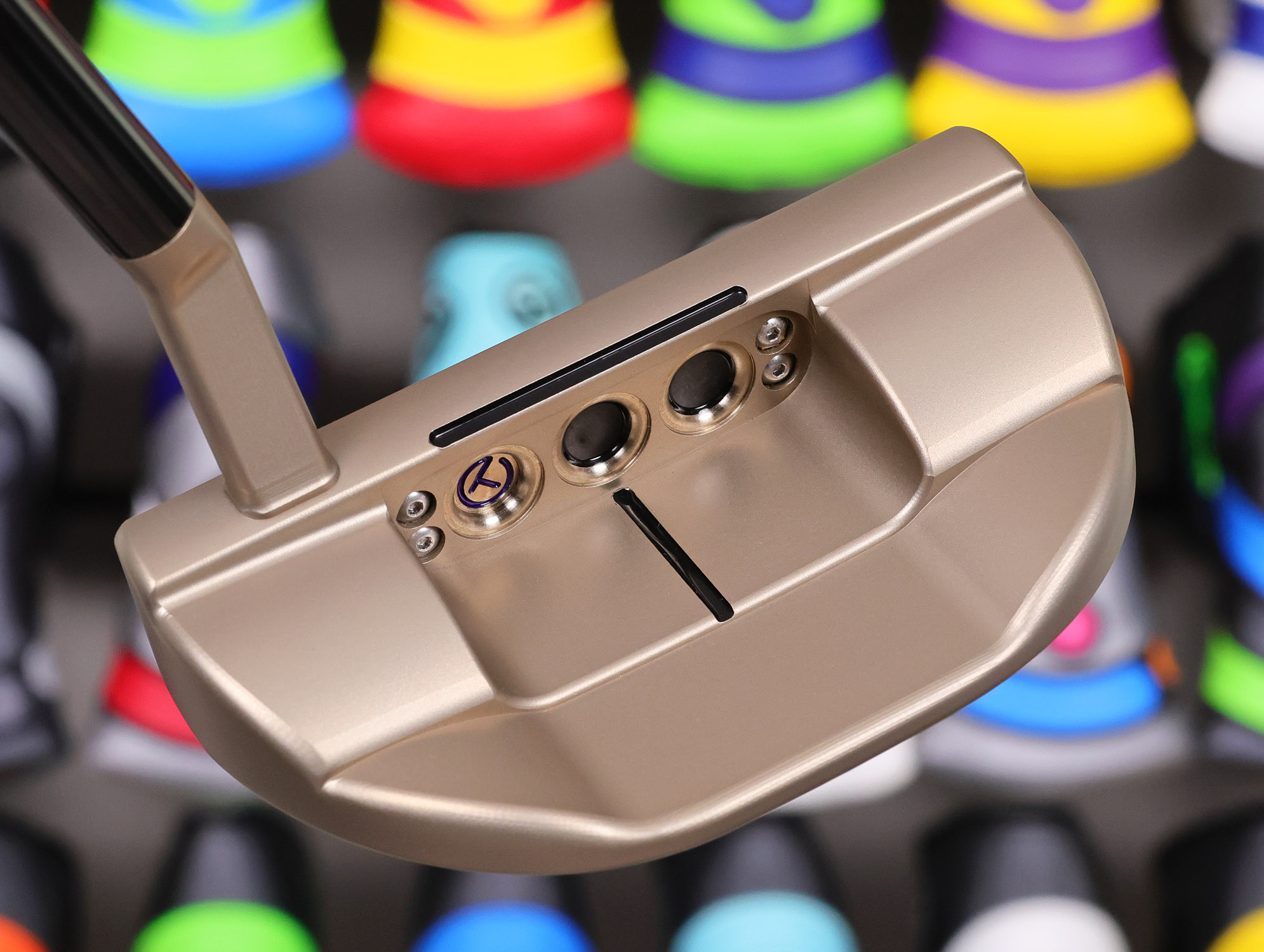 scotty cameron tour only chromatic bronze fastback tfb 1.5 select circle t 360g putter with t line alignment and black shaft golf club