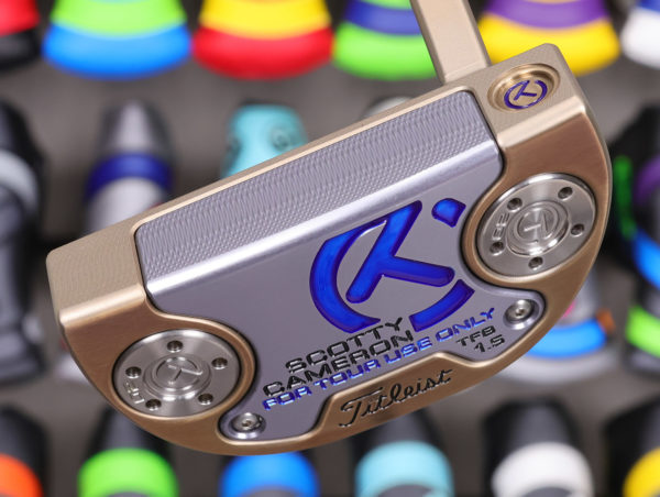 scotty cameron tour only chromatic bronze fastback tfb 1.5 select circle t 360g putter with t line alignment and black shaft golf club