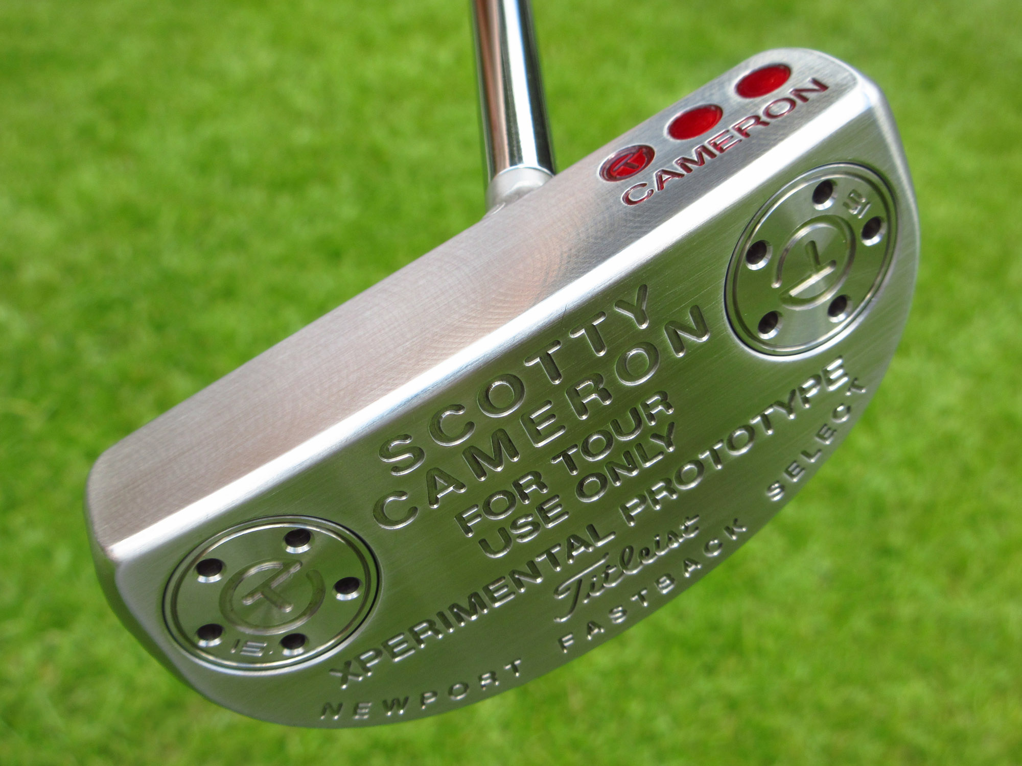 scotty cameron tour only sss fastback xperimental prototype circle t putter with welded centershaft spud neck golf club