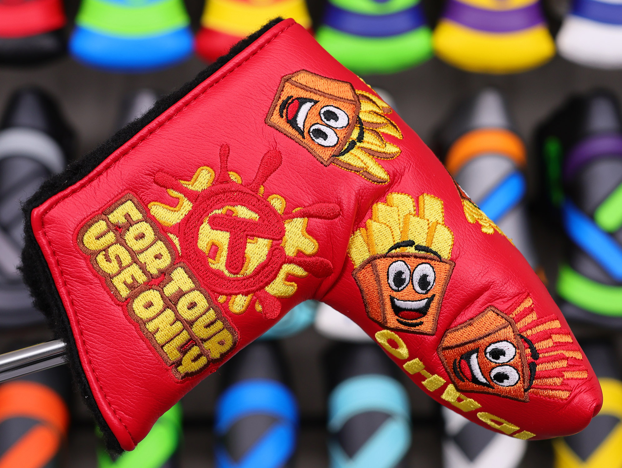 Scotty Cameron “FOR TOUR USE ONLY” 2019 Web.com Boise Idaho “Friendly Fries” Red French Fry CIRCLE T Blade Headcover
