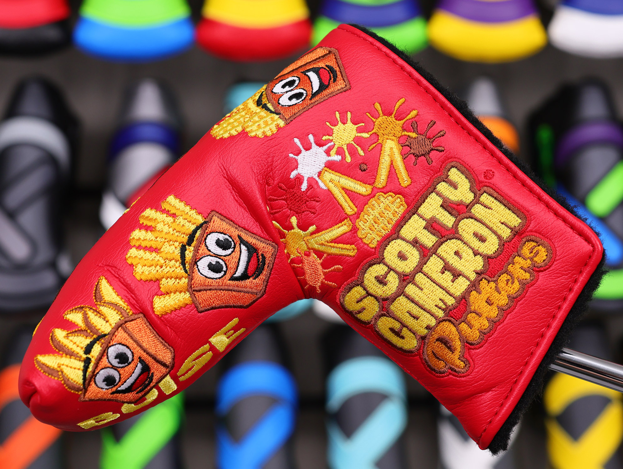 Scotty Cameron “FOR TOUR USE ONLY” 2019 Web.com Boise Idaho “Friendly Fries” Red French Fry CIRCLE T Blade Headcover - Image 3