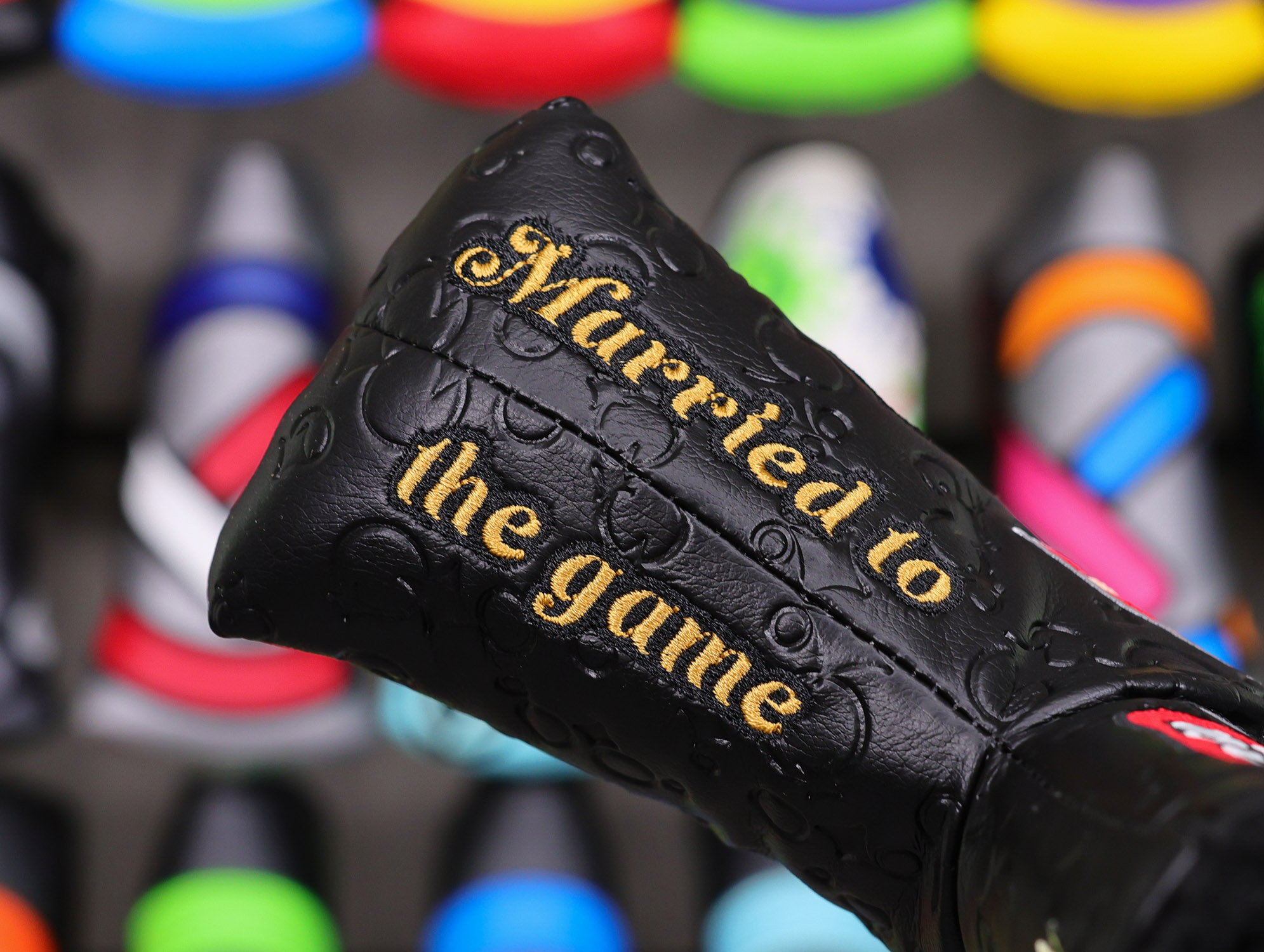 Scotty Cameron “For Tour Use Only” 2019 Viva Las Vegas “Married to the Game” Circle T Blade Headcover - Image 4