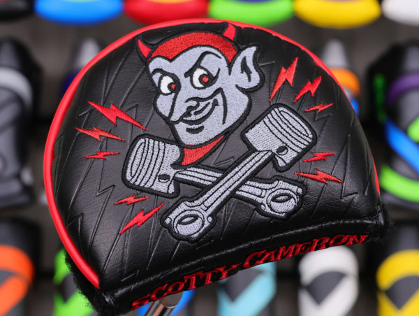 Scotty Cameron Speed Shop Limited Release Black & Red “Speed Demon” Mid Round Headcover