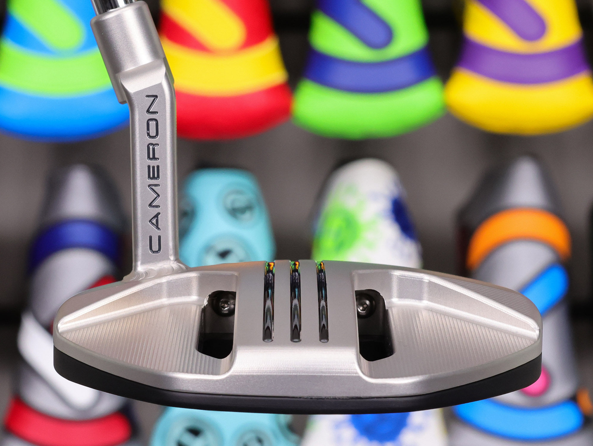 scotty cameron tour only 2026 phantom 3.2 circle t 360g putter with welded sss plumber neck and caron steel chain link milled insert golf club triple top lines