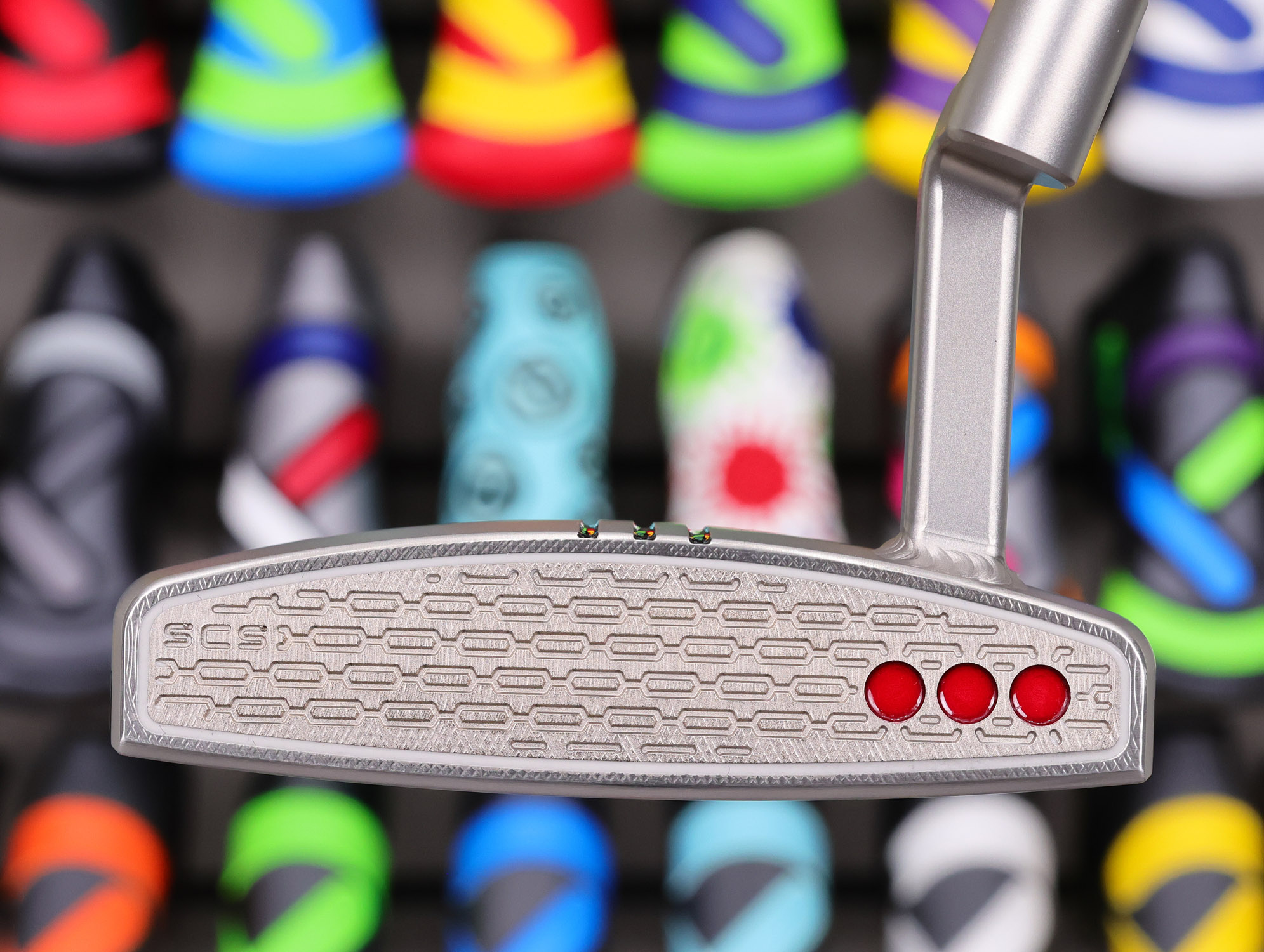 scotty cameron tour only 2026 phantom 3.2 circle t 360g putter with welded sss plumber neck and caron steel chain link milled insert golf club triple top lines