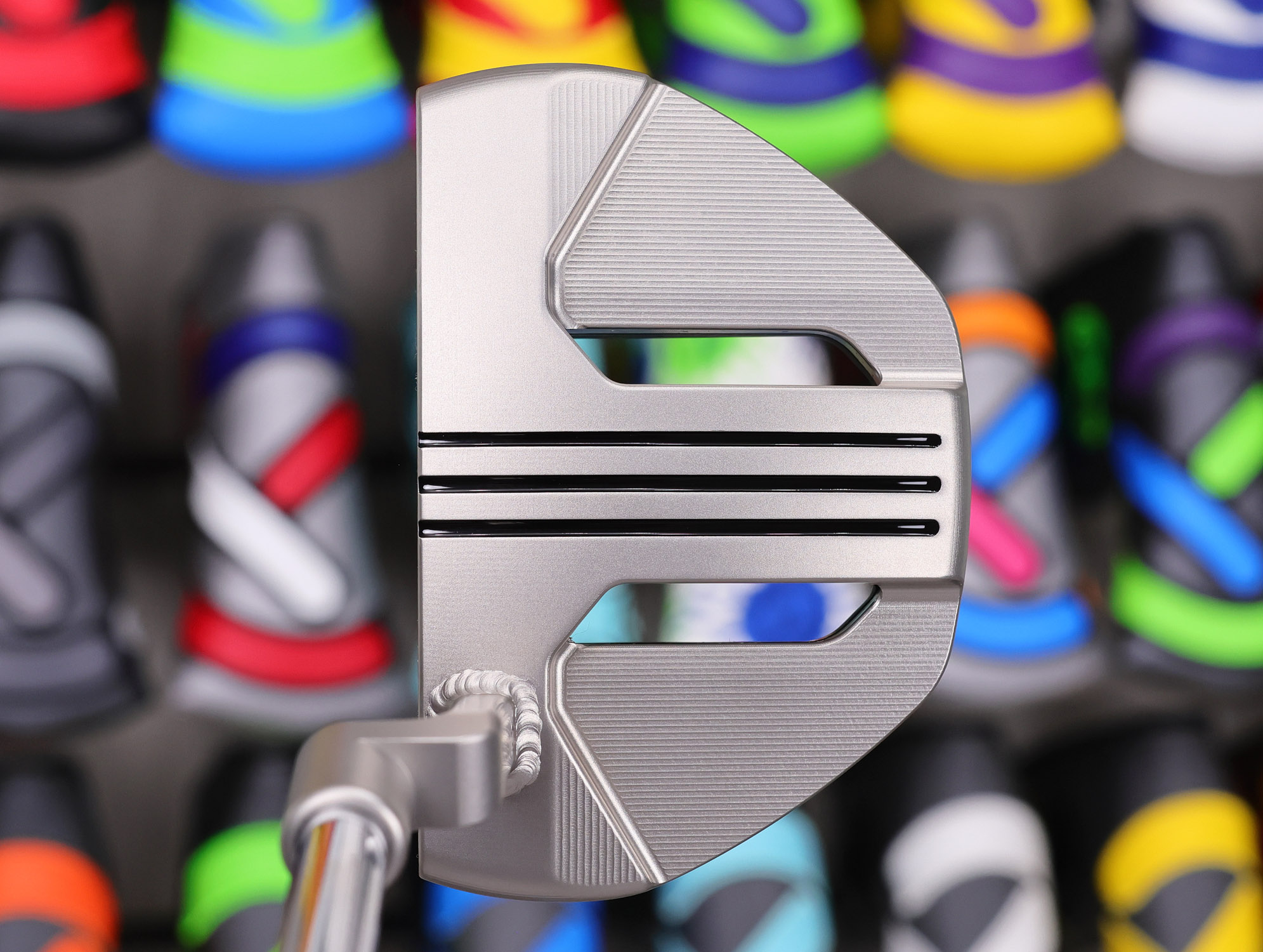 scotty cameron tour only 2026 phantom 3.2 circle t 360g putter with welded sss plumber neck and caron steel chain link milled insert golf club triple top lines