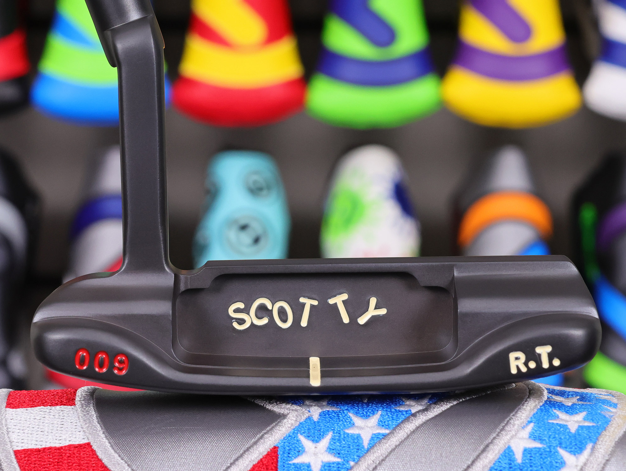 scotty cameron tour only 3x black carbon 009 circle t 340g putter golf club