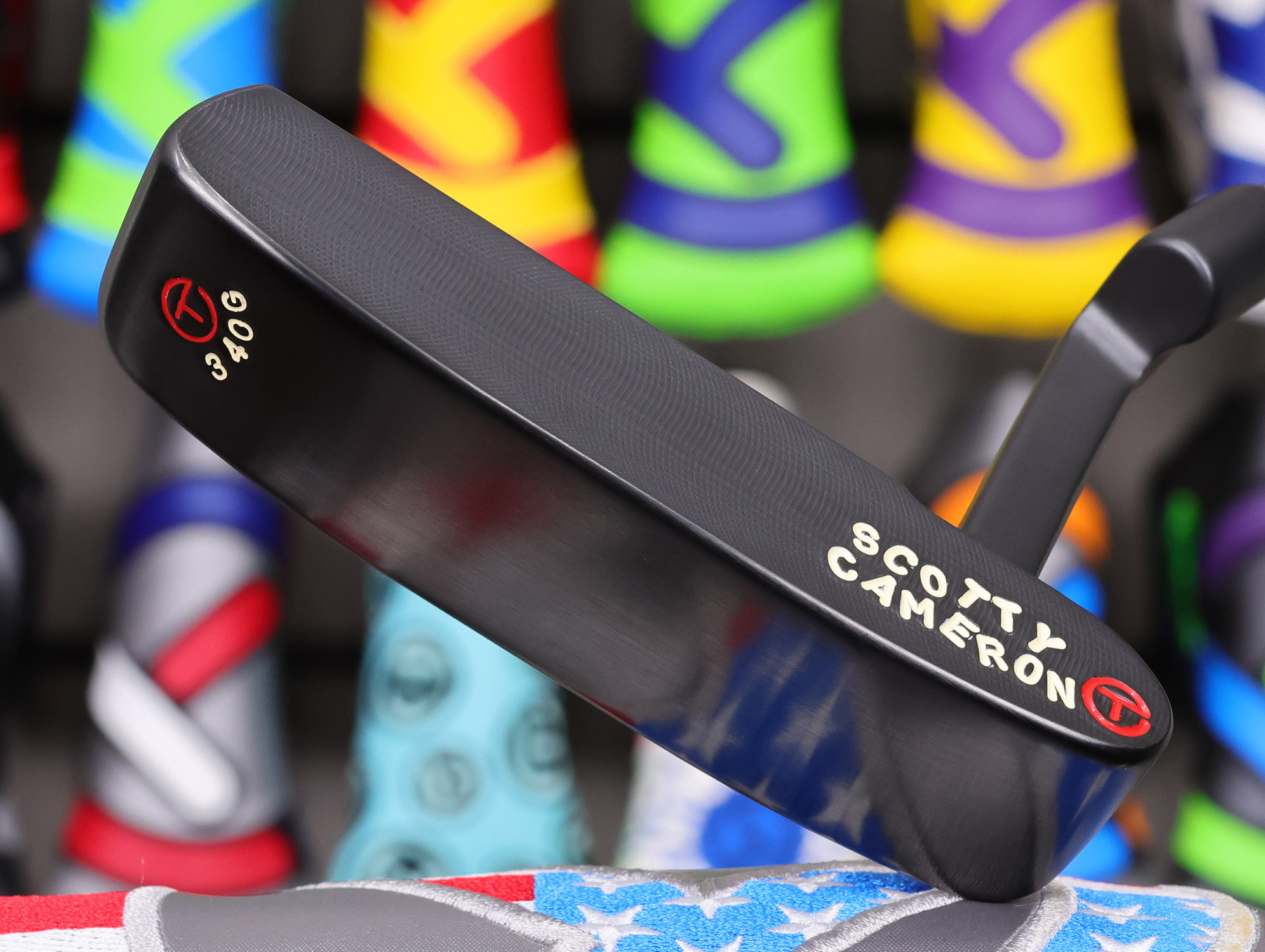 scotty cameron tour only 3x black carbon 009 circle t 340g putter golf club
