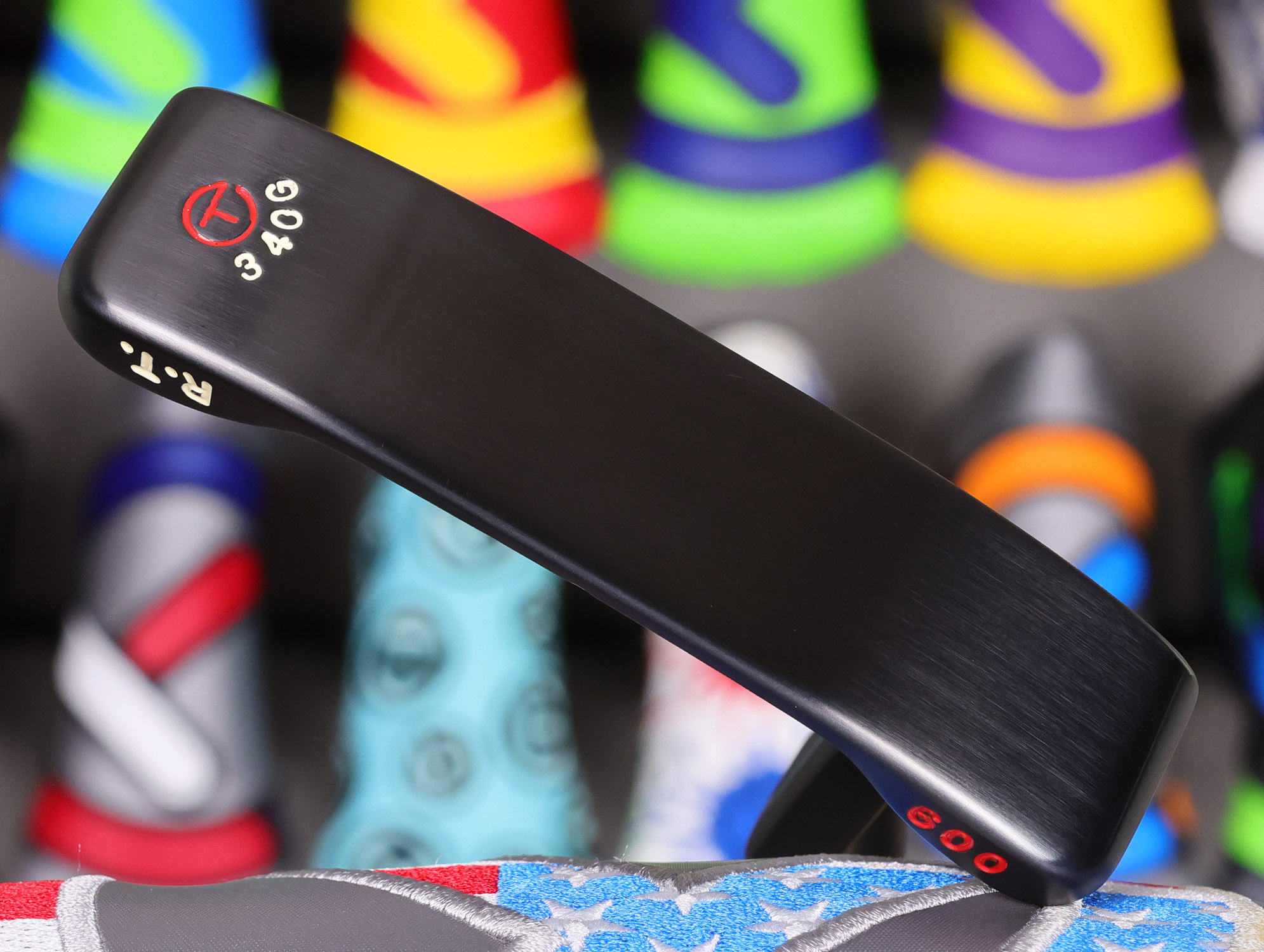 scotty cameron tour only 3x black carbon 009 circle t 340g putter golf club