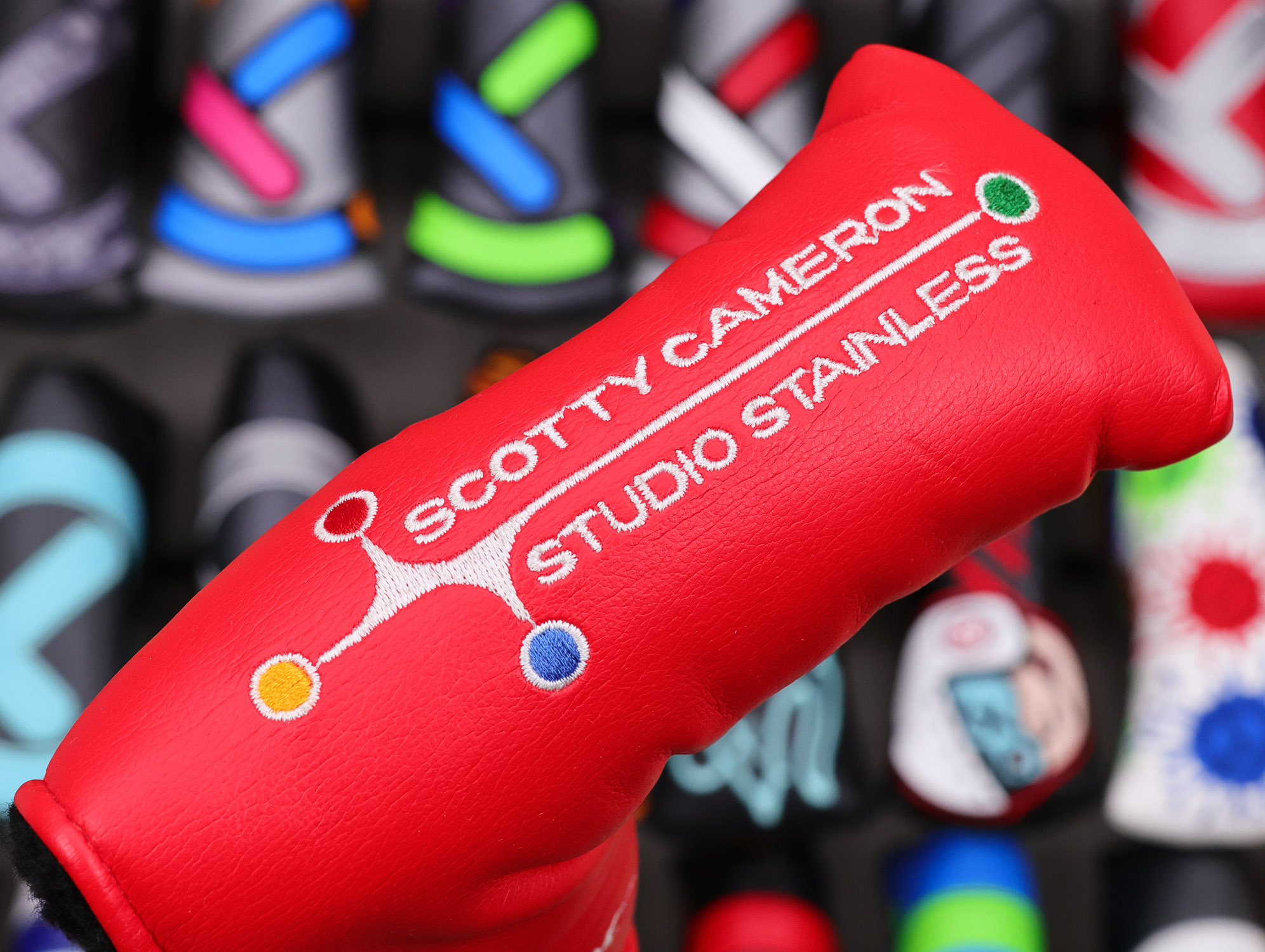 Scotty Cameron “For Tour Use Only” Red Studio Stainless Circle T Blade Headcover - Image 2
