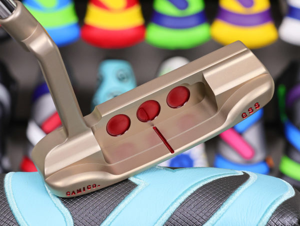 scotty cameron tour only deep milled chromatic bronze gss cameron and co newport circle t 350g putter with triple cherry bombs golf club