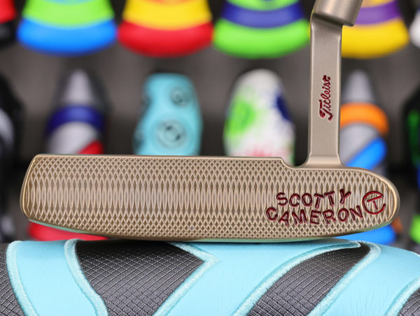 scotty cameron tour only deep milled chromatic bronze gss cameron and co newport circle t 350g putter with triple cherry bombs golf club