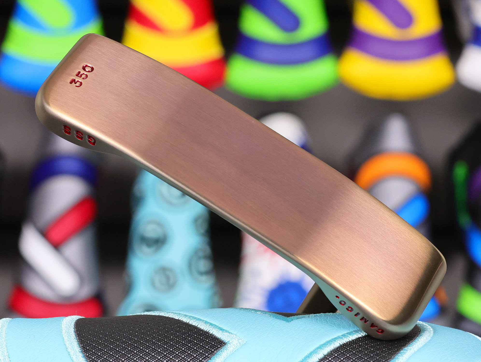 scotty cameron tour only deep milled chromatic bronze gss cameron and co newport circle t 350g putter with triple cherry bombs golf club
