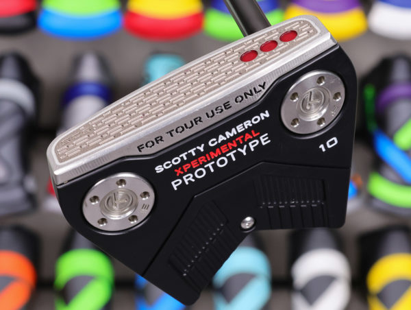 scotty cameron tour only xperimental prototype phantom t10 circle y 360g putter with chain link milled carbon steel insert and black shaft golf club