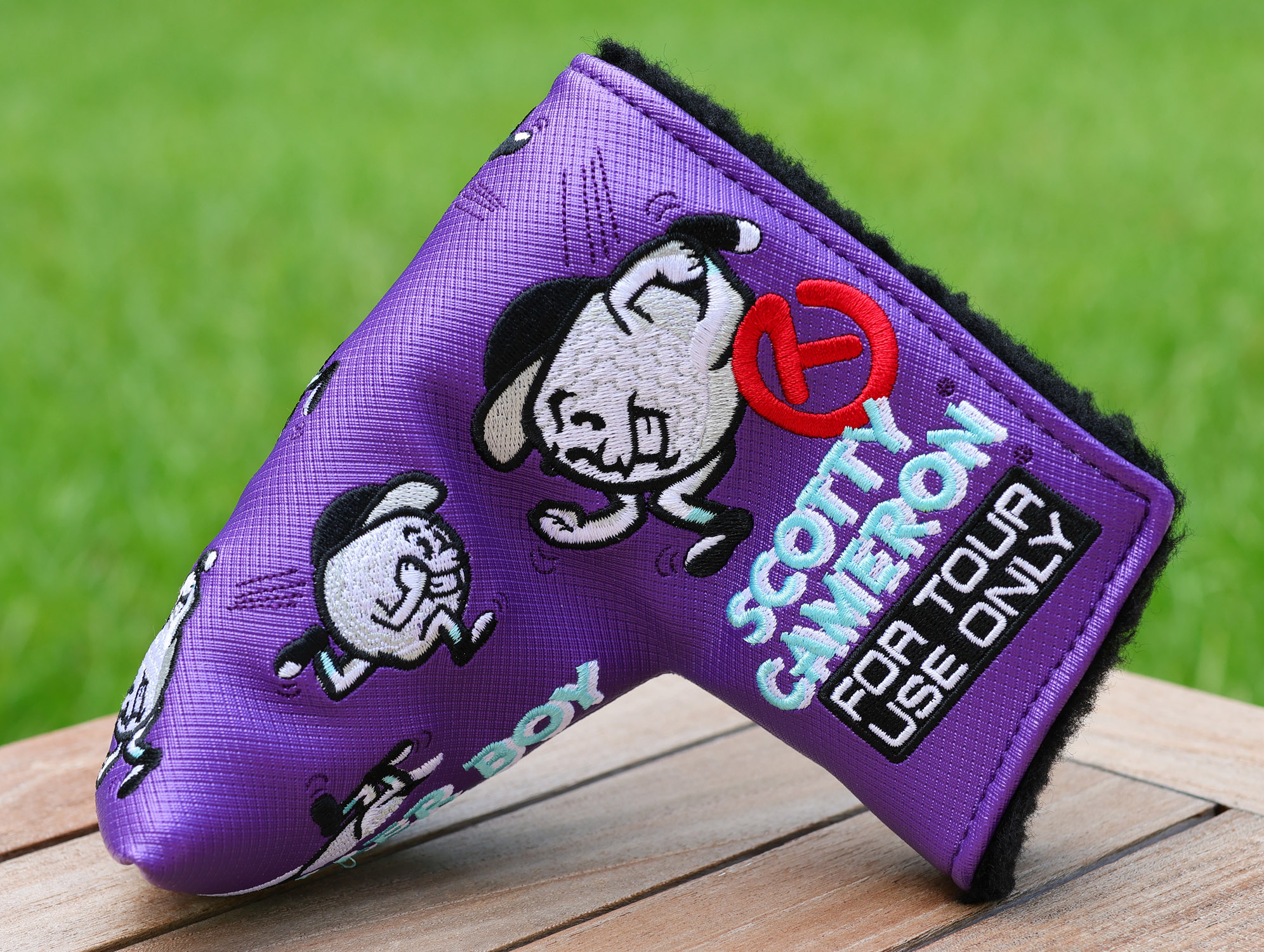 Scotty Cameron “For Tour Use Only” Purple Baller Boy Circle T Mid Mallet Headcover