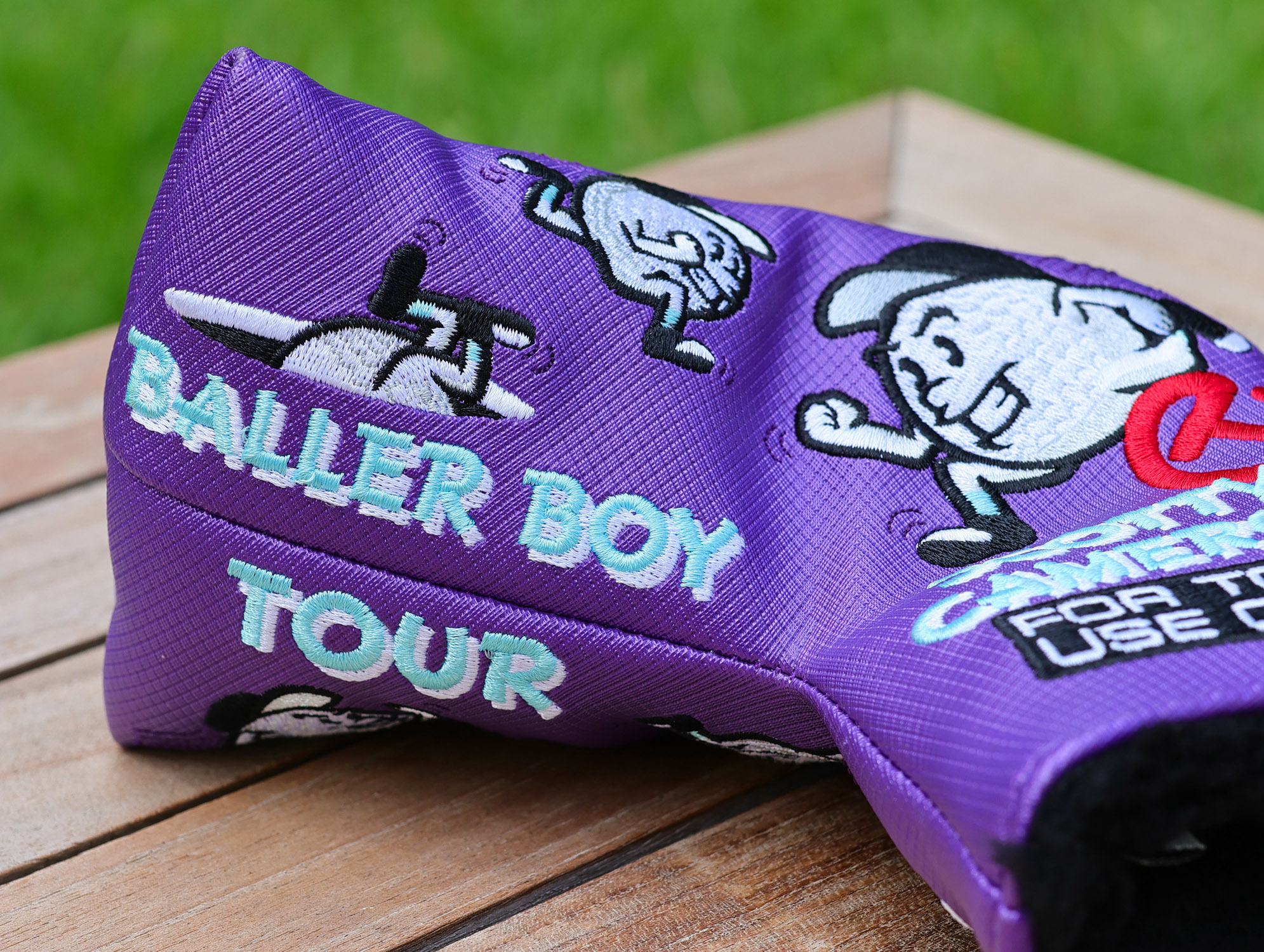 Scotty Cameron “For Tour Use Only” Purple Baller Boy Circle T Mid Mallet Headcover - Image 4