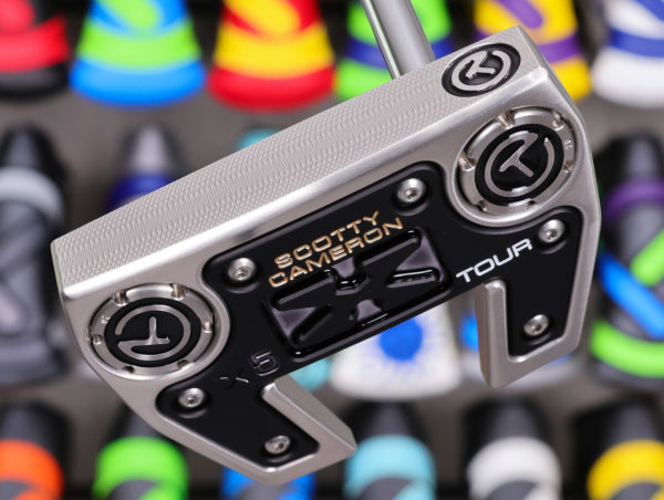 scotty cameron tour only sss futura x5 circle t 360g putter with black vertical top line golf club