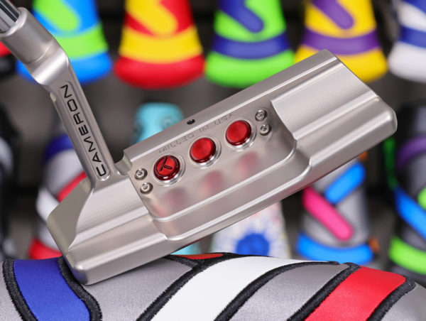 scotty cameron tour only sss newport 2 plus studio style circle t 360g putter with carbon steel chain link milled insert and sight dot golf club