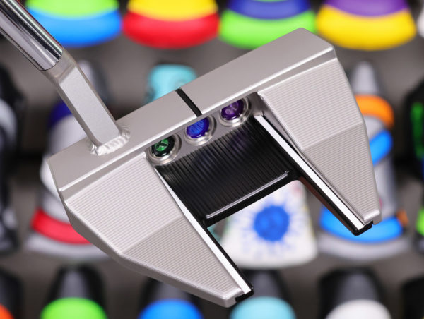 scotty cameron tour only sss phantom x t7.5 circle t 360g putter with welded flojet neck and purple baller boy circle t mid round headcover