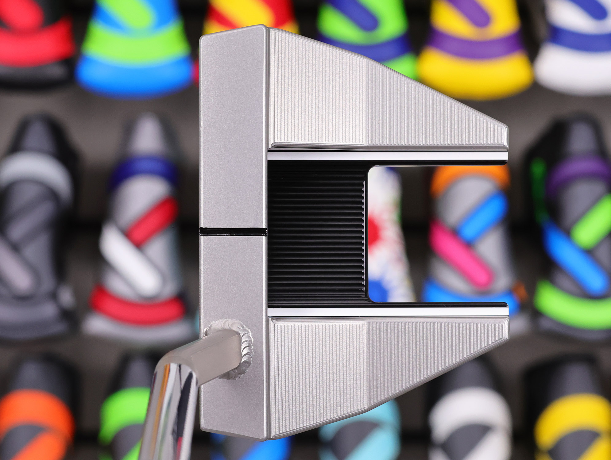 scotty cameron tour only sss phantom x t7.5 circle t 360g putter with welded flojet neck and purple baller boy circle t mid round headcover