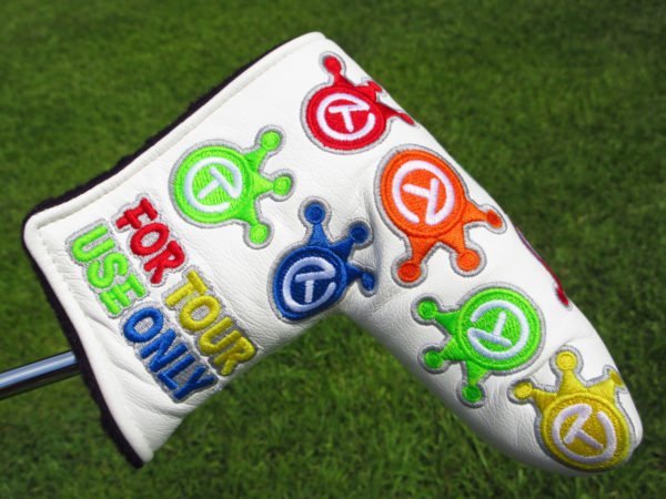 Scotty Cameron “For Tour Use Only” White Dancing Paint Splash Crowns Circle T Blade Headcover