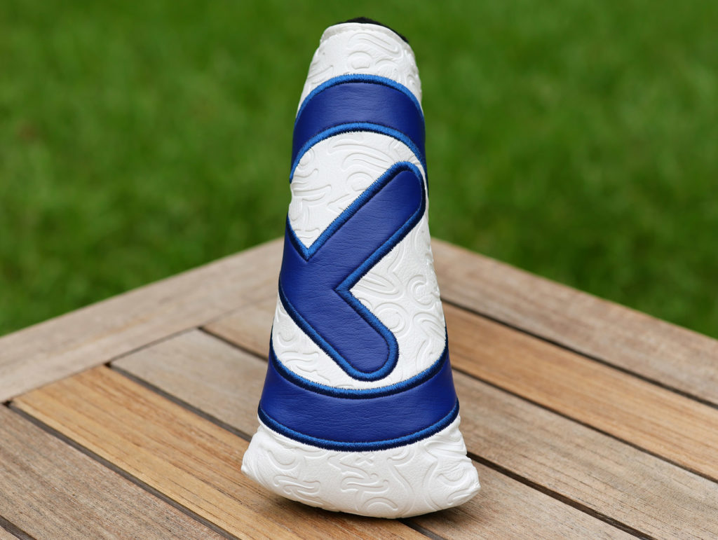 scotty cameron for tour use only white and blue tour rat industrial circle t blade headcover
