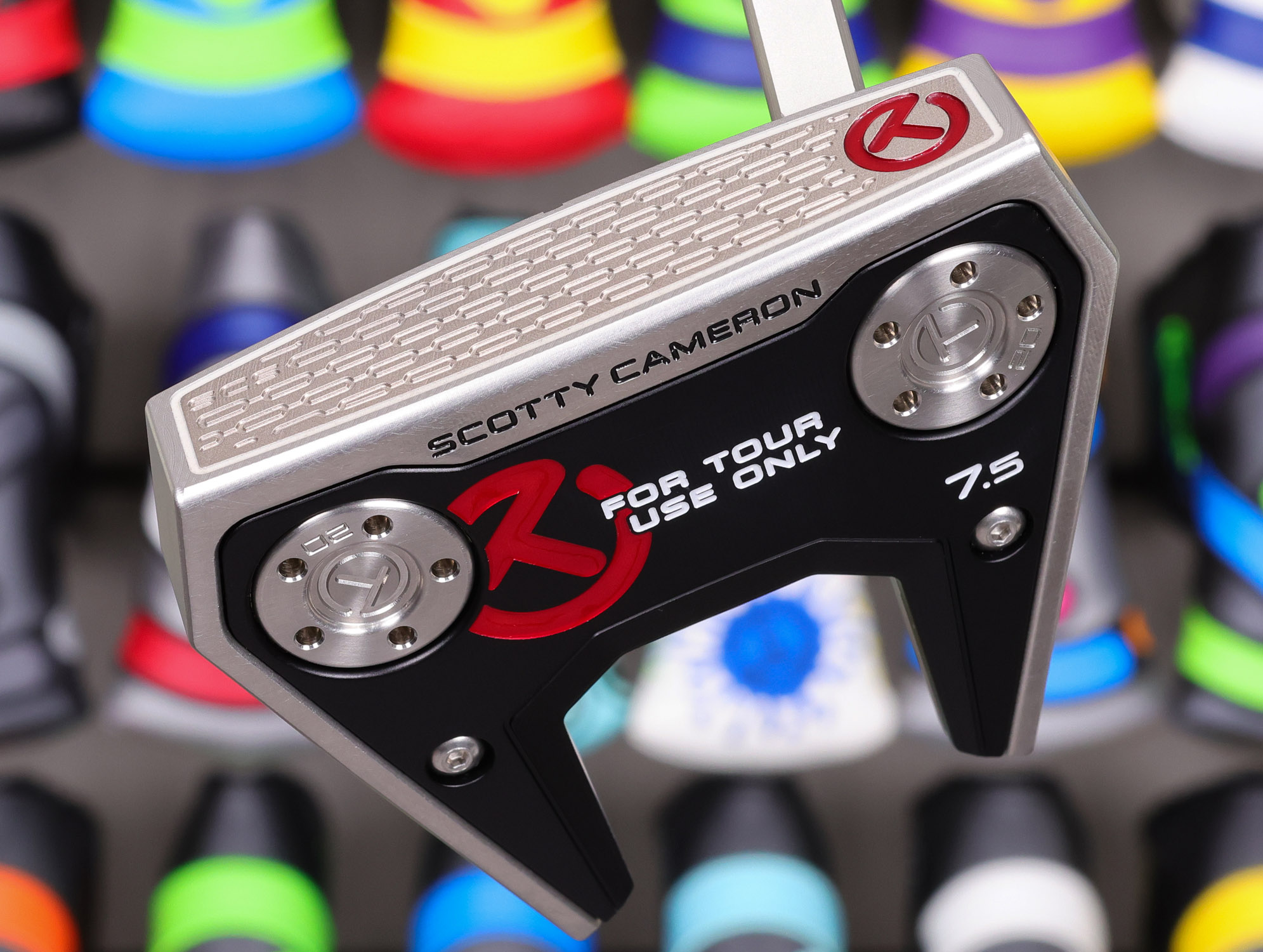 scotty cameron tour only 2026 phantom 7.5 circle t 360g putter with top line and carbon steel chain link milled insert golf club