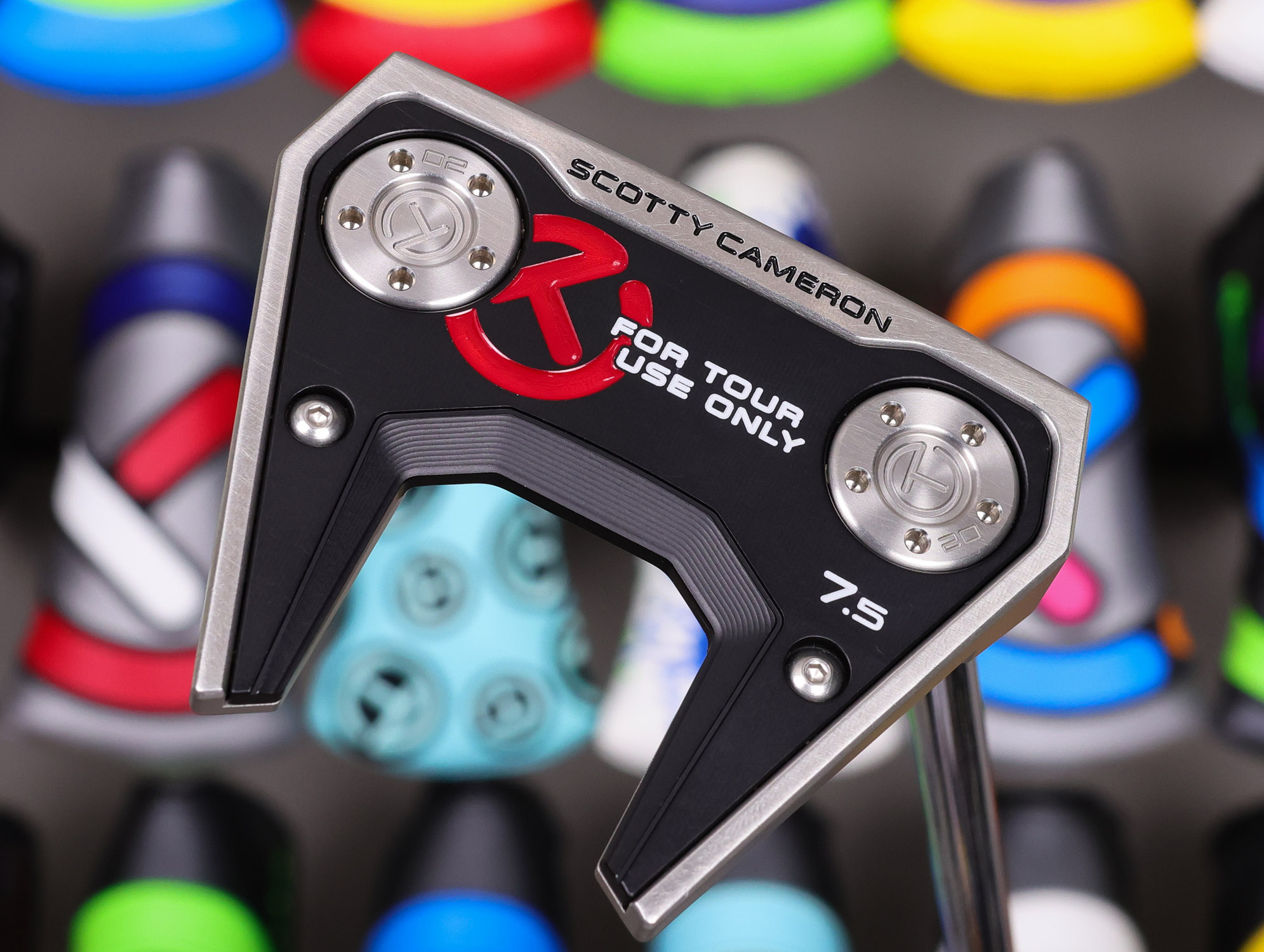 scotty cameron tour only 2026 phantom 7.5 circle t 360g putter with top line and carbon steel chain link milled insert golf club
