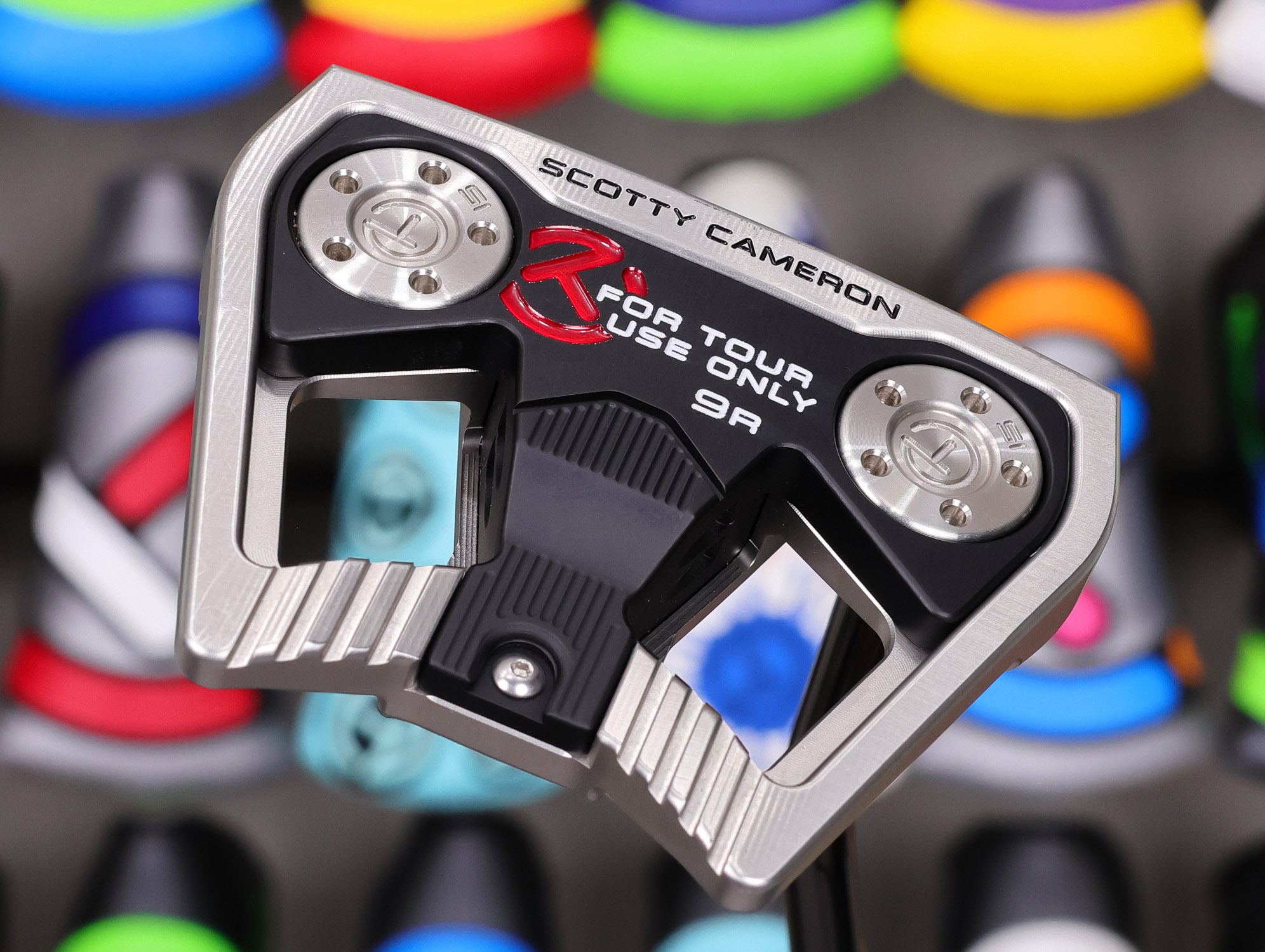 scotty cameron tour only 2026 sss phantom t9r round circle t 360g putter with carbon steel chain link milled insert top line and black ct shaft golf club