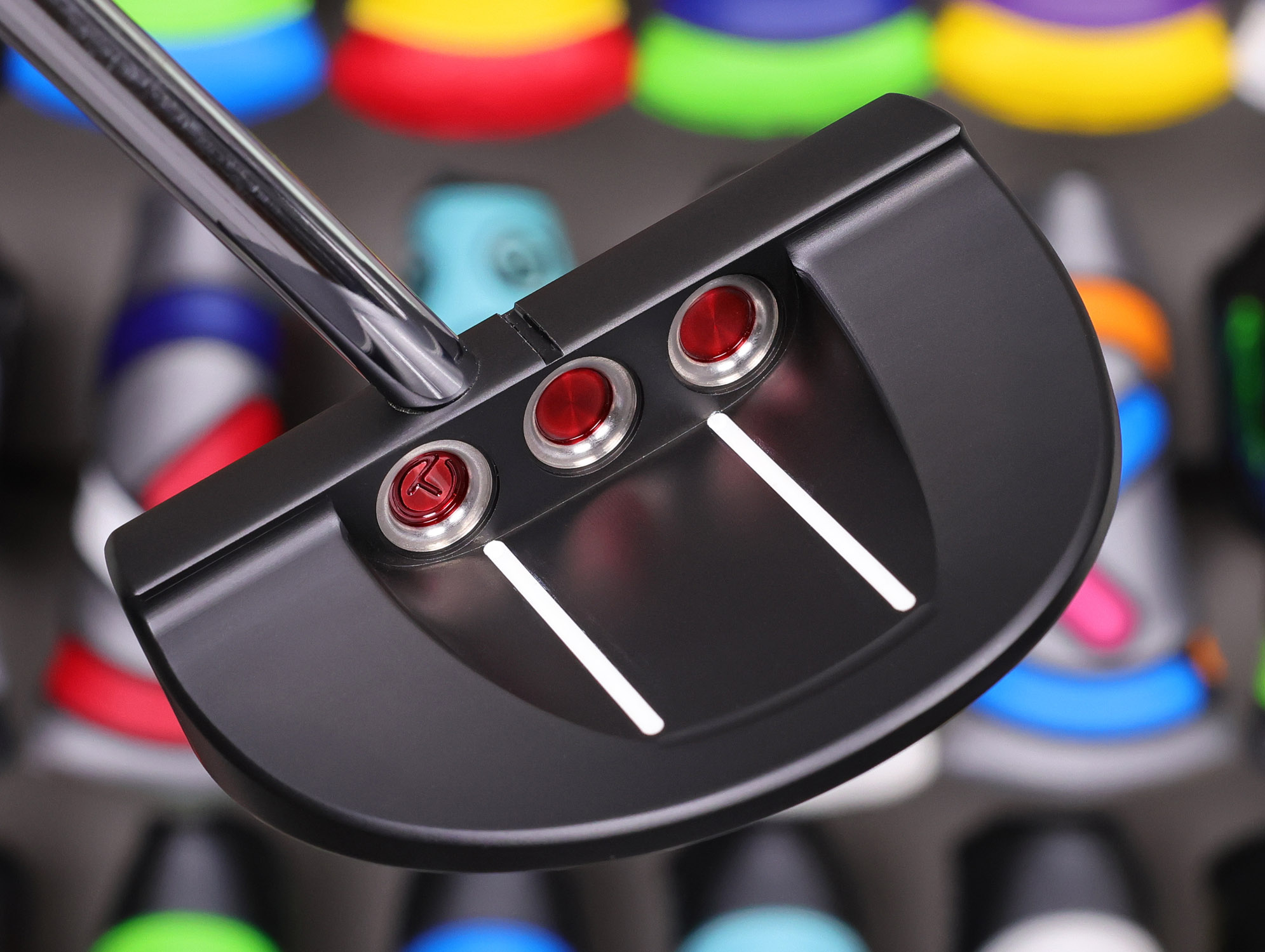 scotty cameron tour only black golo s5 centershaft circle t putter with dual flange lines and top line golf club