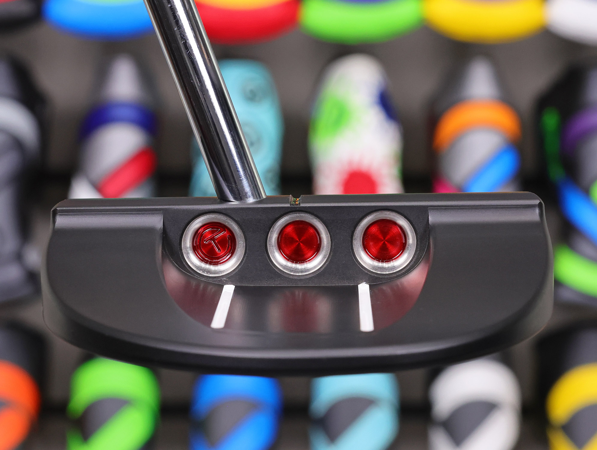 scotty cameron tour only black golo s5 centershaft circle t putter with dual flange lines and top line golf club