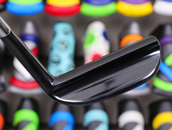 scotty cameron tour only brushed black carbon napa circle t handstamped putter with script titleist stamp golf club