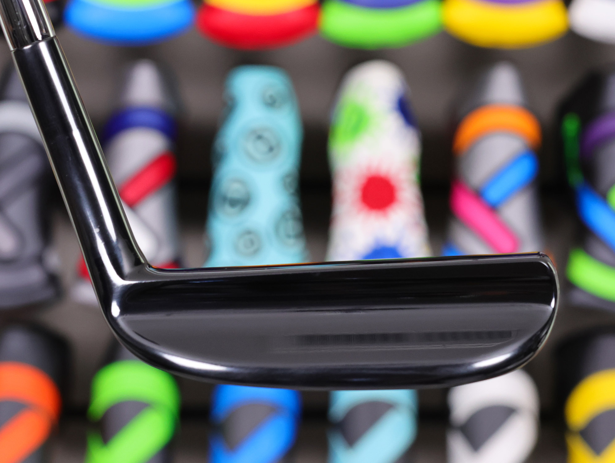 scotty cameron tour only brushed black carbon napa circle t handstamped putter with script titleist stamp golf club