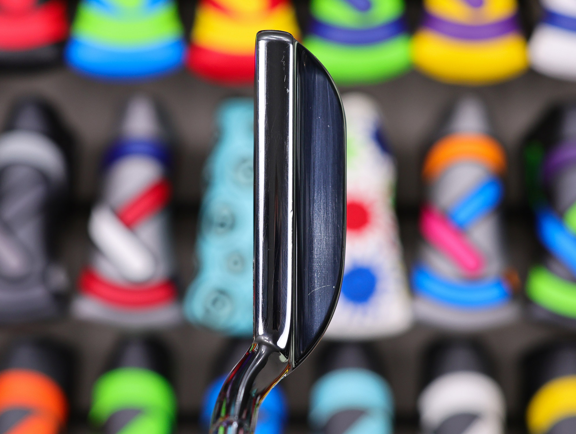 scotty cameron tour only brushed black carbon napa circle t handstamped putter with script titleist stamp golf club