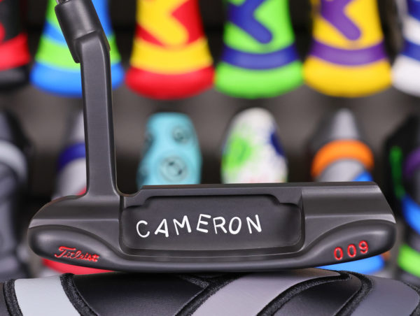 scotty cameron tour only 3x black carbon steel naked 009 circle t 350g prototype putter with extreme toe stamping golf club