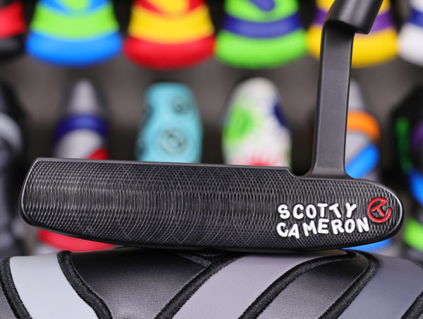 scotty cameron tour only 3x black carbon steel naked 009 circle t 350g prototype putter with extreme toe stamping golf club