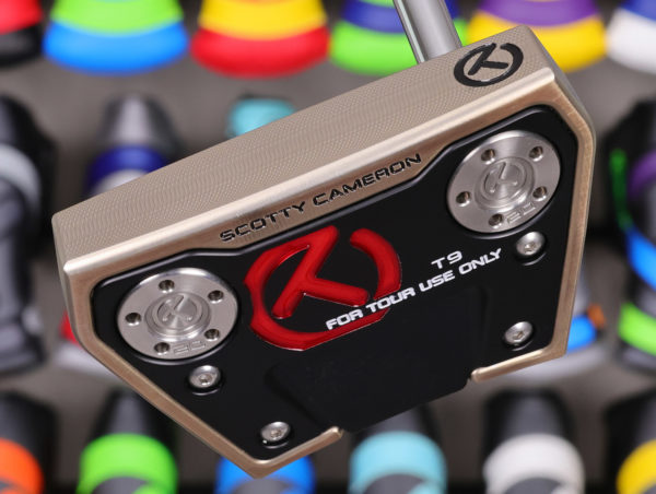 scotty cameron tour only chromatic bronze sss phantom x t9 circle t 360g putter with dual top lines golf club